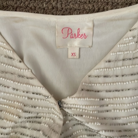 Parker ‘Harrison’ Embellished Beaded Sequin Romper - Picture 2 of 4